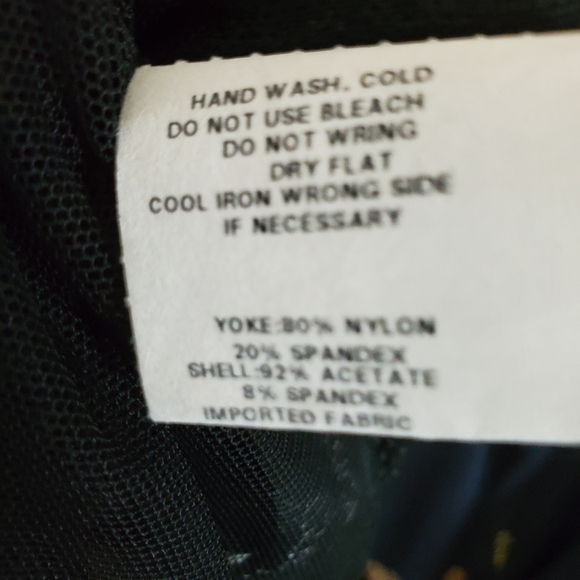 Dress  Jessica McClintock  backless black sleeveless sheer sz 7 Gunne Sax - Picture 12 of 12